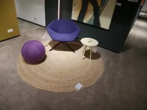 Perletta rond karpet Roundabout 200 cm geel Opruiming