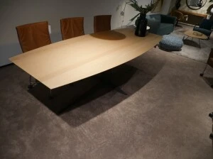 Seuren JumpWave eetkamertafel eiken kleur katoen bladvorm boot Opruiming