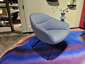 Gealux Millenia draaifauteuil stof licht blauw Opruiming