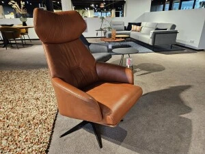 Gealux Evolution Arc 2006 relaxfauteuil leer cognac Opruiming