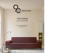 Geef je Gelderland bank een nieuw leven  tijdelijk 15 korting op een herstoffering