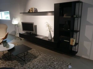 Interstar hangende kast no 201830 Opruiming zwart